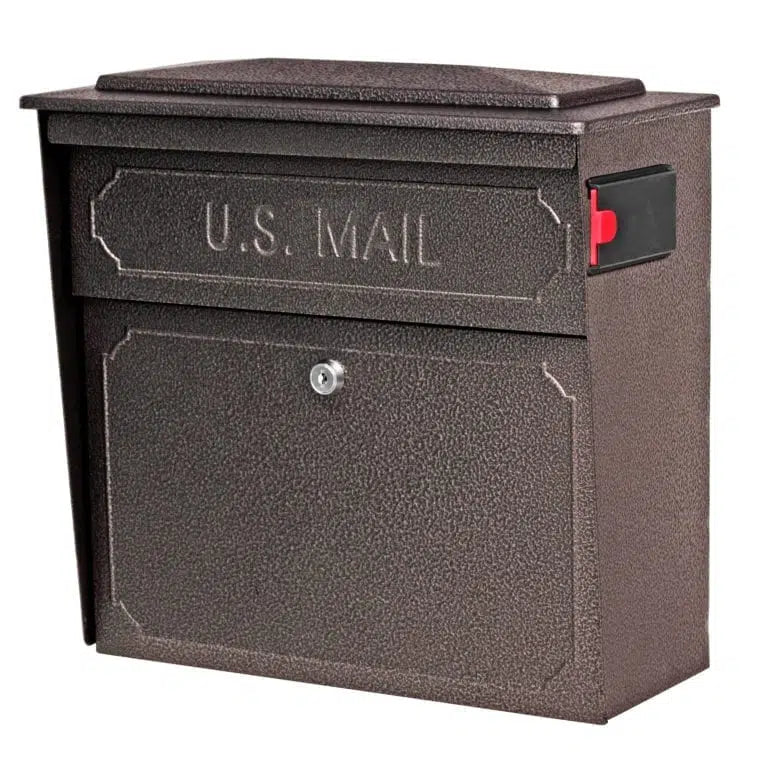 Mail Boss Townhouse Locking Wall Mount Mailbox Bronze