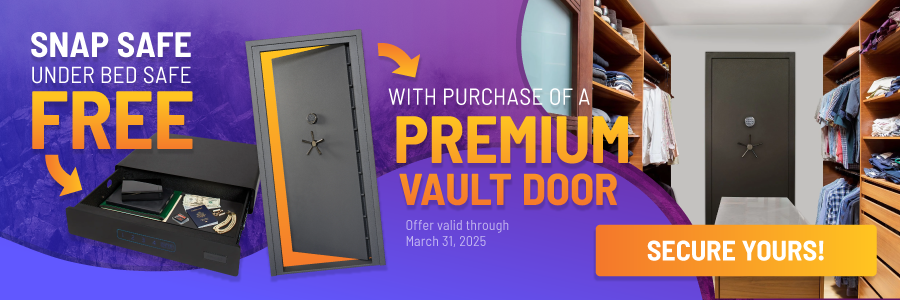 FREE SnapSafe Under Bed Safe with Purchase of Premium Vault Door!