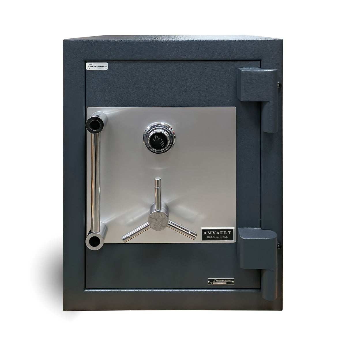 AMSEC American Security AMVAULT CF2518 TL30 high security composite burglar fire rated safe charcoal front closed.