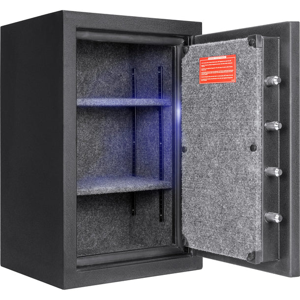 Barska AX13744 Biometric Keypad Fire Resistant Safe Door Open Empty