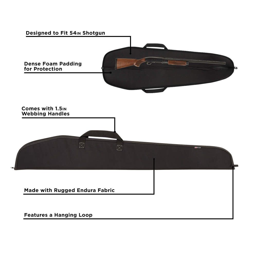 Allen 602-54 Durango Shotgun Case 54&quot; Soft Gun Bag Black Features