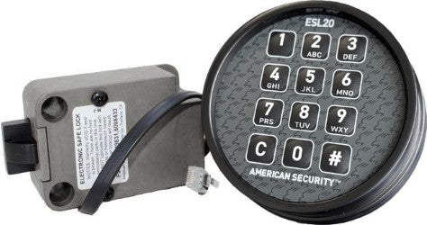 AMSEC ESL20XL Electronic Digital Lock Slam Bolt with Ramp