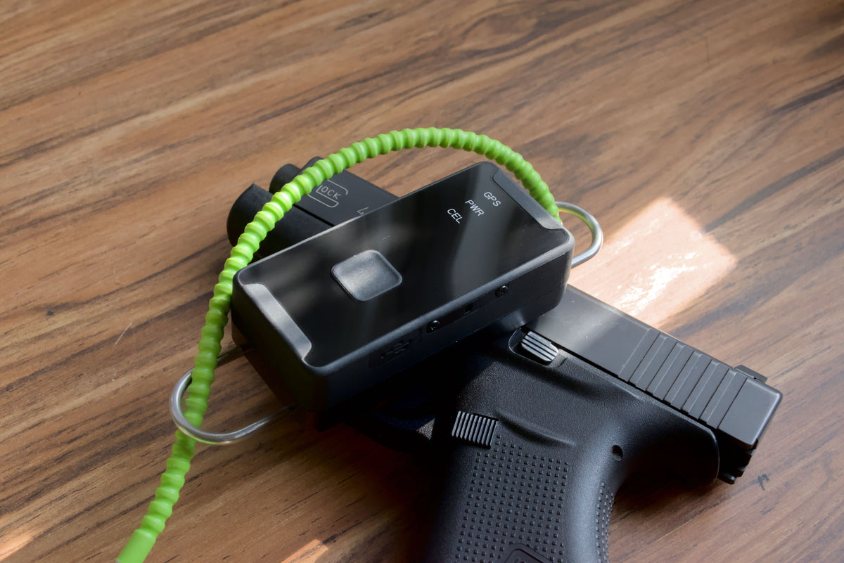 GunAlert Gun Safety Tracking Device with Handgun