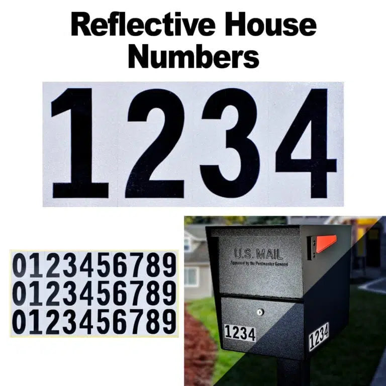 Mail Boss Package Master High Security Locking Mailbox Reflective House Numbers