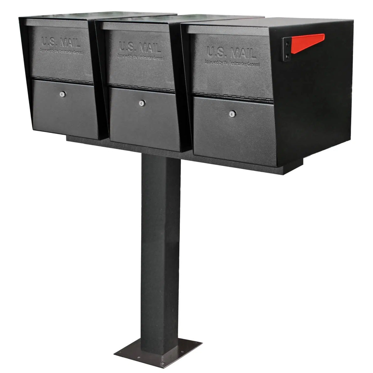 Mail Boss 3 Mailbox Spreader Bar Installed