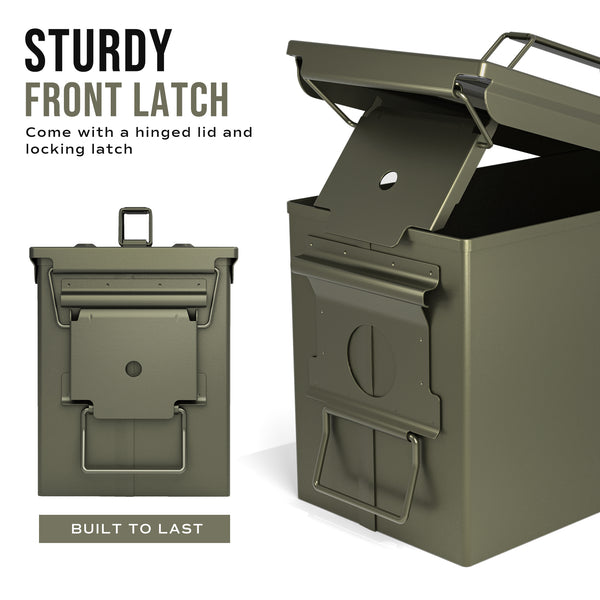 RPNB AM191 Metal Ammo Can .30 Cal Military Heavy Gauge Water Resistant -  Safe and Vault Store.com