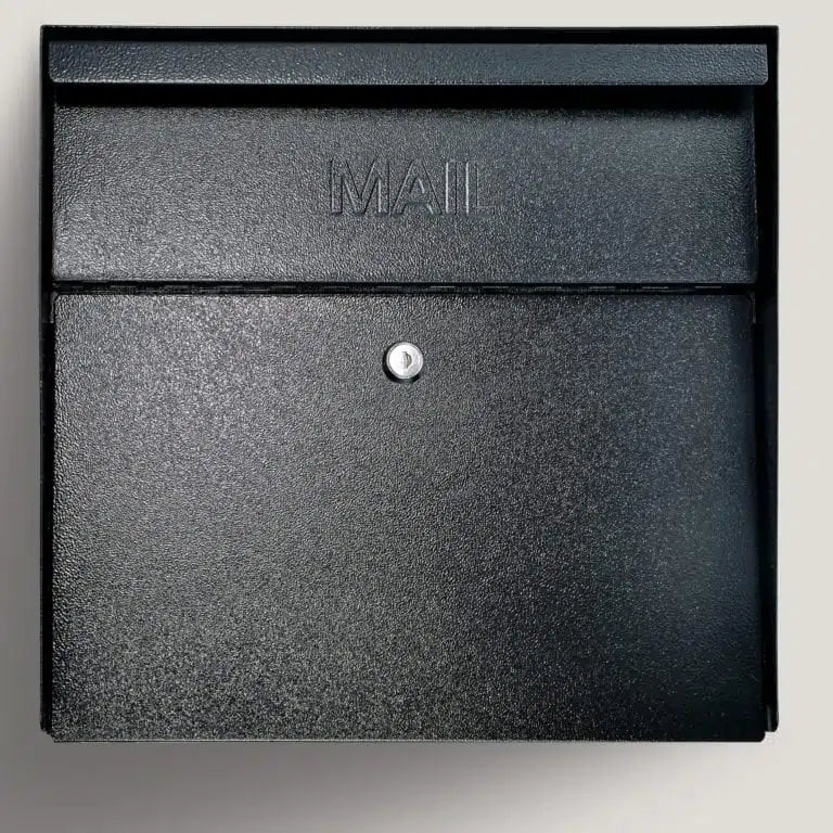 Mail Boss Metro Wall Mount Locking Mailbox Black