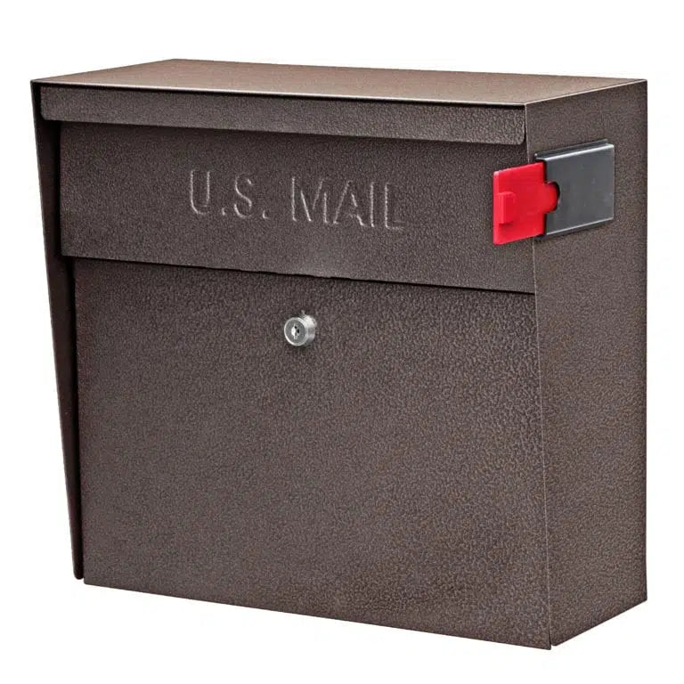 Mail Boss Metro Wall Mount Locking Mailbox Bronze