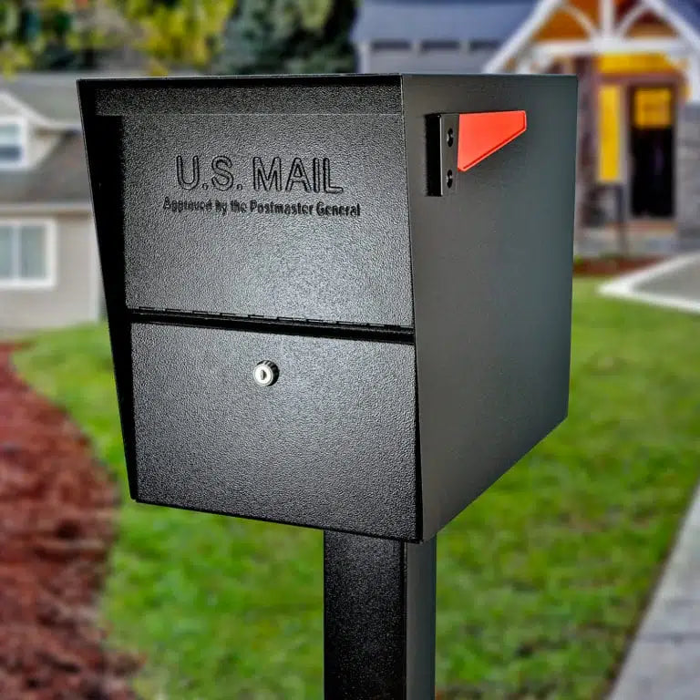 Mail Boss Package Master High Security Locking Mailbox On Post