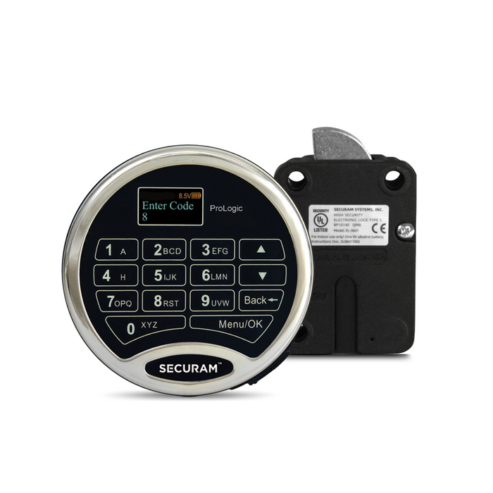 Securam ProLogic L01 Digital Electronic Lock Chrome