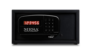 Mesa MH101E Hotel Safe Black Front