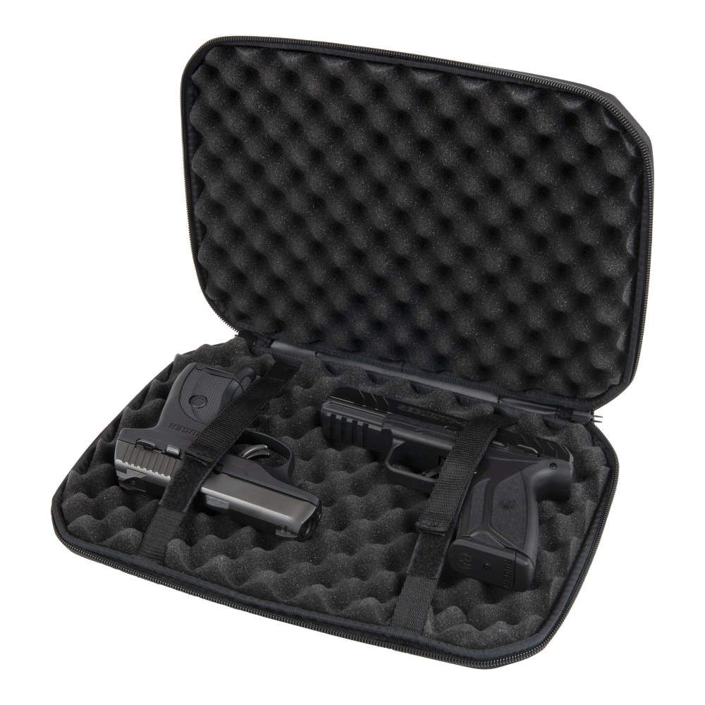 Allen 82-12 EXO Molded Handgun Case Black 12&quot; Open with Two Handguns