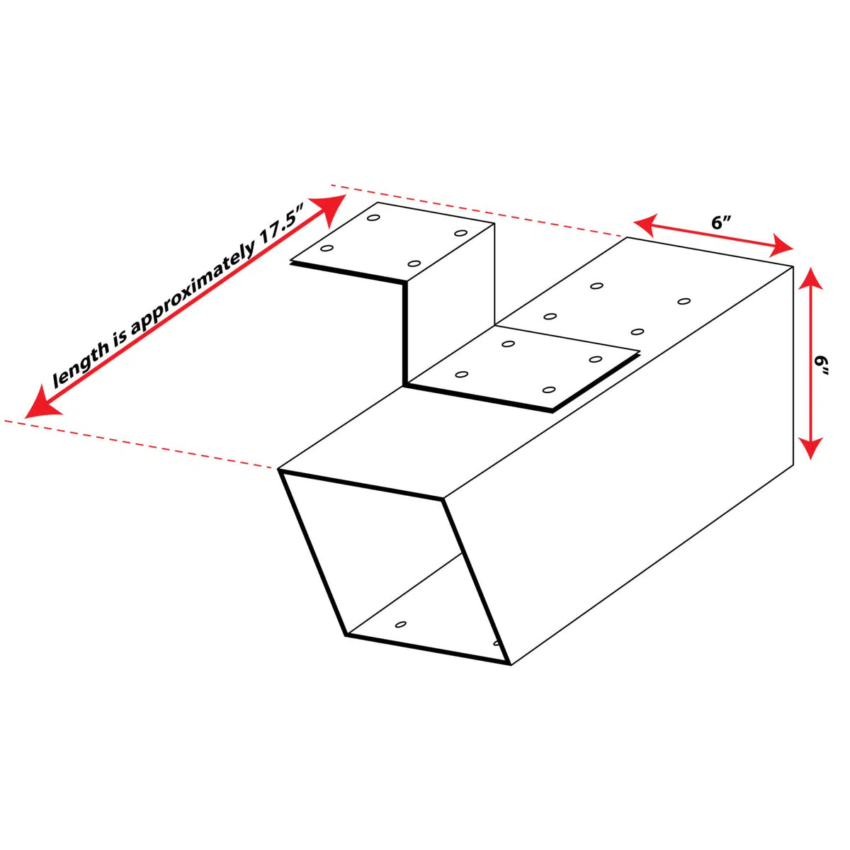 Mail Boss Newspaper Holder for Curbside Mailboxes Dimensions