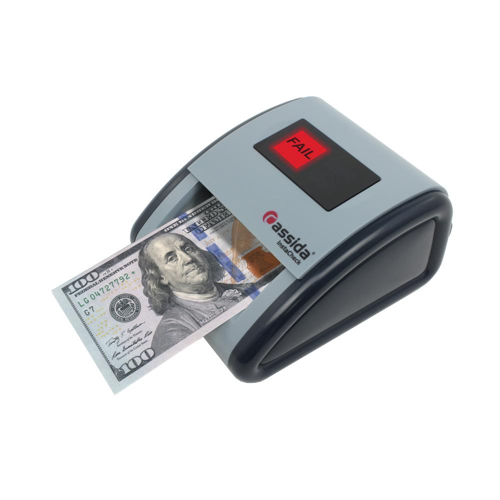 Cassida InstaCheck Automatic Pass/Fail Counterfeit Detector Showing Fail