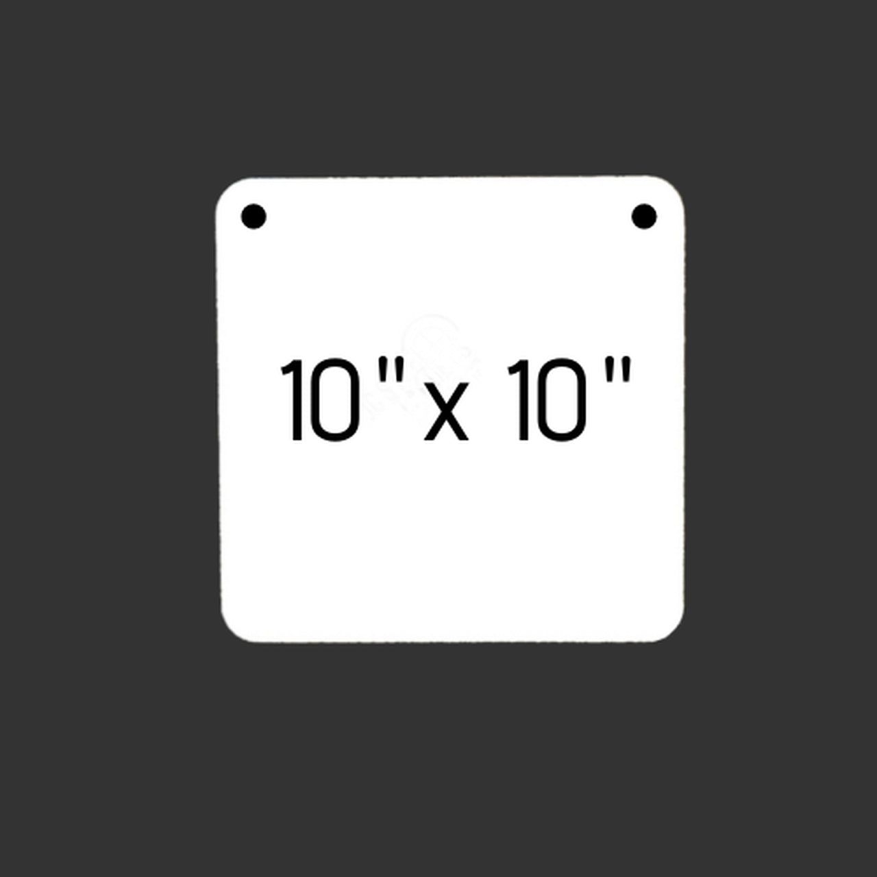 JC Steel Targets 10" Square 3/8" Thick 2 Hole AR500 Steel Target 10S-38-2H