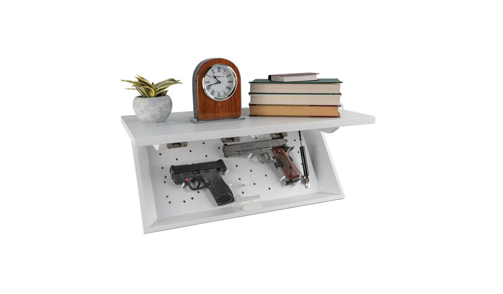 Lockdown In Plain Sight Shelf Open White