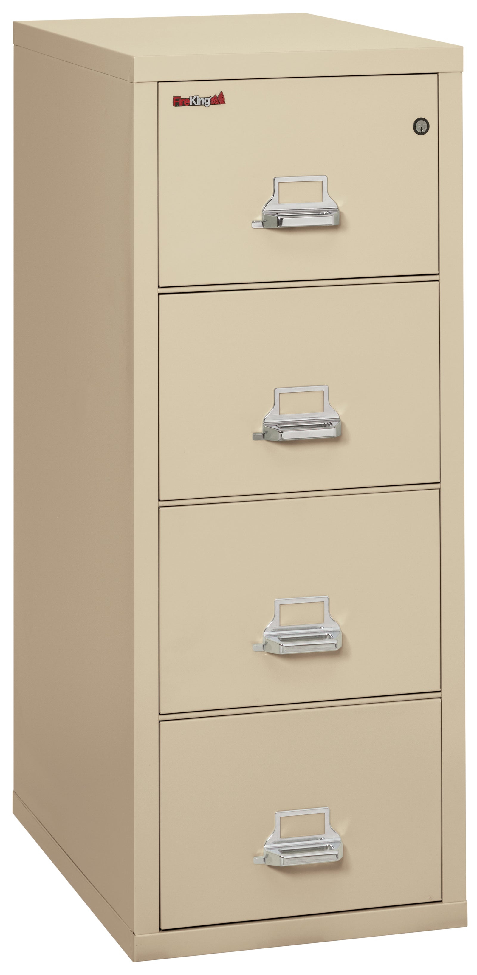 FireKing 4-1831-C Four Drawer Letter 31" D Fire File Cabinet - Parchment