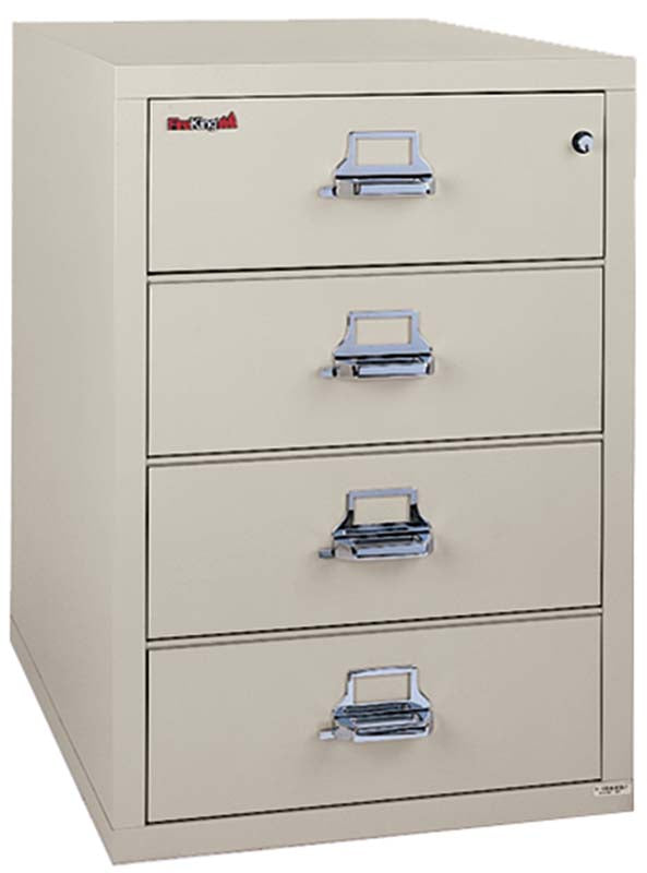 FireKing 4-2536-C 4 Drawer Card & Note Fireproof File Cabinet