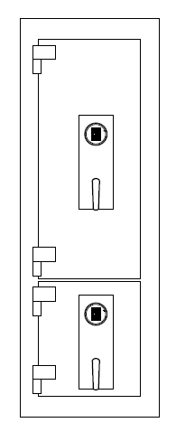 AMSEC 8665429 TL-30 Double Door Depository Safe Left Hand Swing