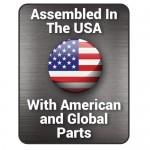 Assembled in the USA with American and Global Parts Badge