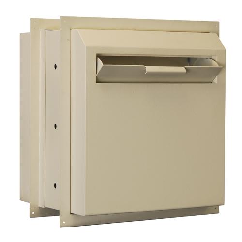 Through The Wall Depository Safe - Protex WDD-180E Drop Box With Electronic Lock