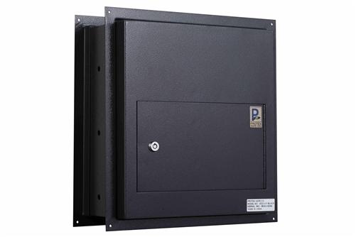 Through The Wall Depository Safe - Protex WDS-311-Black Through-The Wall Locking Drop Box